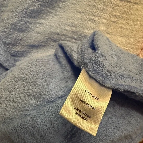 Feeling Festive Red, White and Blue Ombre Ruffle Top - Picture 6 of 7